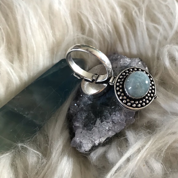 Poison / Pill Box Stash Locket Ring - Picture 4 of 7